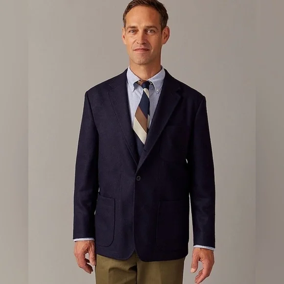 J Crew x Wallace & Barnes blazer in English melton wool BQ481 - Picture 2 of 7